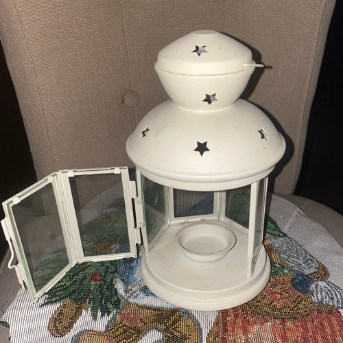 Ikea white metal - white, star