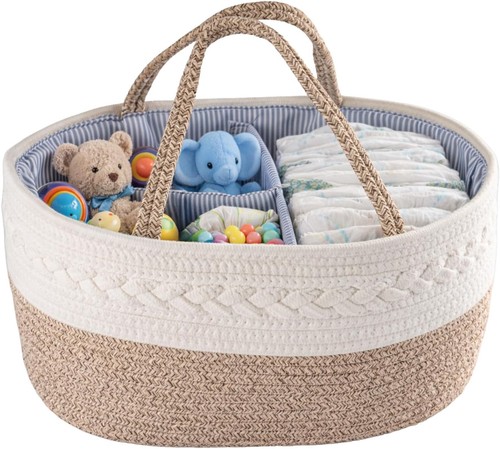 Diaper caddy organizer cotton - diaper,