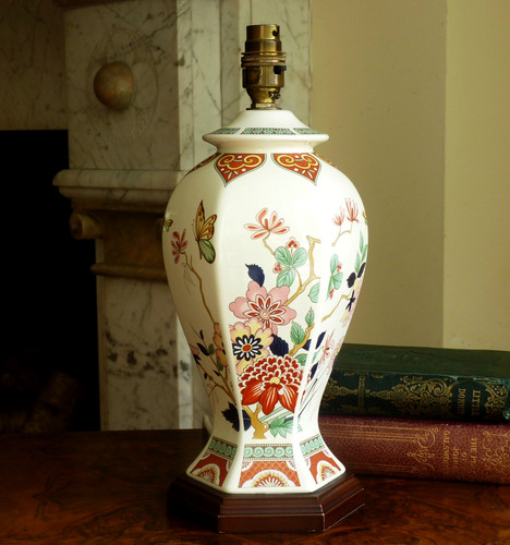 Vintage ginger jar table lamp - jar,