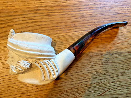Carved meerschaum pipe sultan - carved,