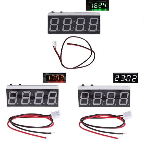Car temperature clock 12v - car,