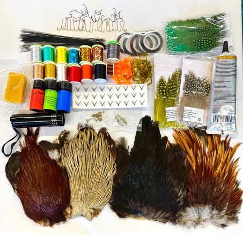 Fly tying materials kit - materials,