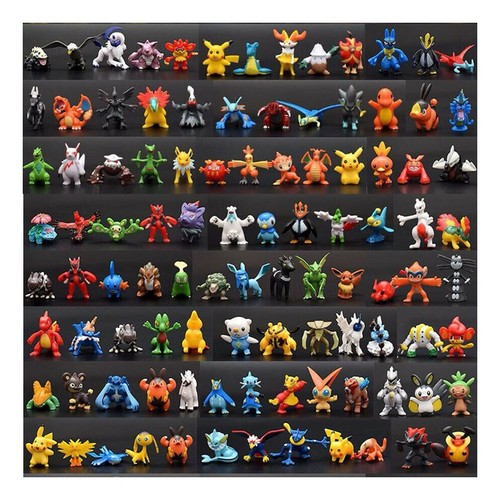 144 pokemon figures 3cm - pokemon,