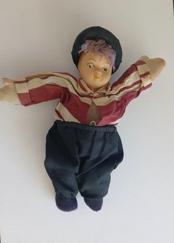 Vintage doll painted - doll,