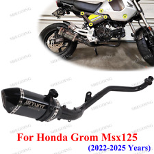 For Honda Grom Msx125 2022-2025 Complete Exhaust System Motorcycle Slip On Pipe