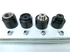 HUSABERG FE TE FS FX FRONT REAR AXLE CRASH MUSHROOMS SLIDERS PROTECTOR BLACK S1i