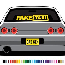 Extra Large Fake Taxi Sticker