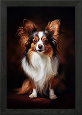 Elegant Papillon Dog Portrait