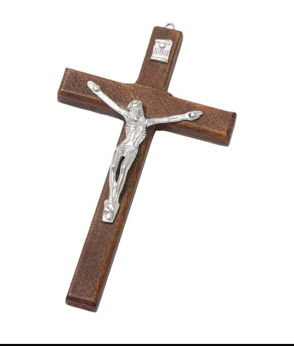 Wooden crucifix cross - wooden,