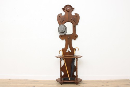 Victorian antique walnut coat - walnut,
