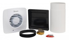 Xpelair Extractor Fan with Timer & Bathroom Wall Kit Simply Silent DX100TS