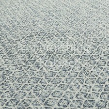 New Trellis Small Motif Design Pattern Blue Woven Jacquard Upholstery Fabrics 