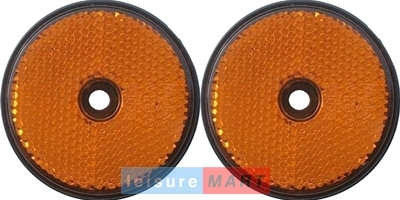Pair amber orange - a, /