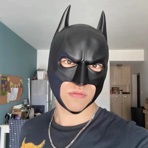 Professional batman latex mask - latex,