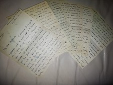 VTG WW2 WWII AMBULANCE DRIVER MEDIC LETTERS IN BUNKER DURING BLITZ LONDON REPRO 
