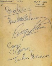 THE BEATLES Signed Hotel Note