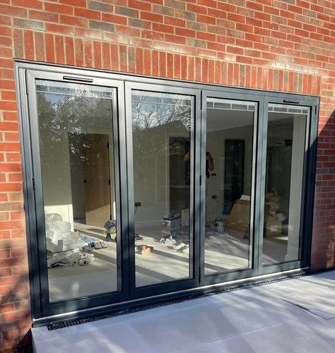 Large aluminium fold - bi-fold, doors