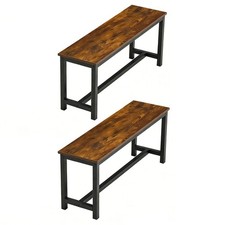 Set of 2 Industrial Wooden