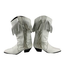 1990s ACME Sz 8.5 White Fringe