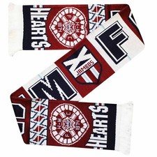 Hearts FC Crest Football Fans Souvenir Scarf (100% Acrylic)