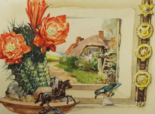 Original watercolour still - watercolour, 'still