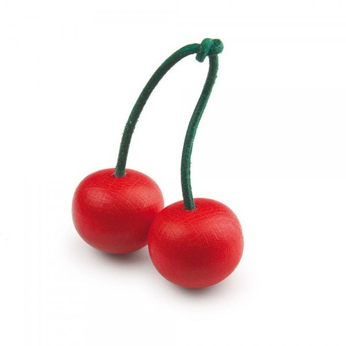 Wooden fruit cherries - pair,