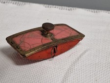 Vintage Decorative Retractable Sewing Tape Measure and Ink Blotter