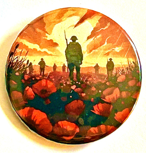 Lest forget button - forget, badge