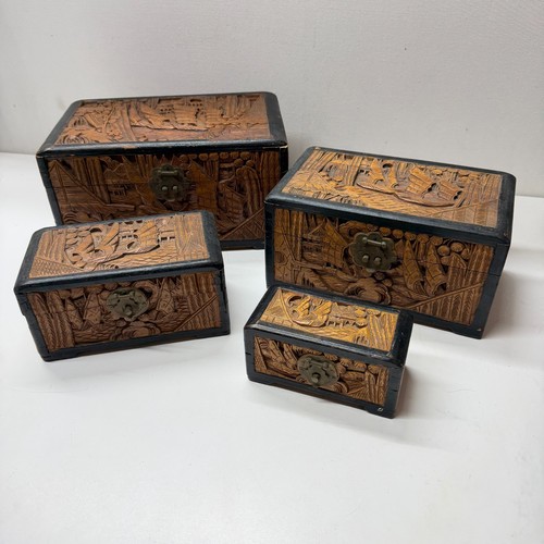 Vintage chinese carved camphor - chinese,