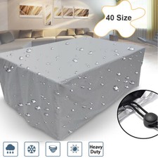 Outdoor Cover Garden Furniture Waterproof Patio Rattan Table Chair Cube Set Park