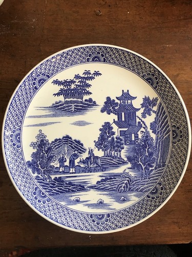 Spode china plate 21cm willow - china,