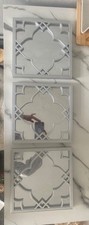 Silver Morrocan wall mirrors 