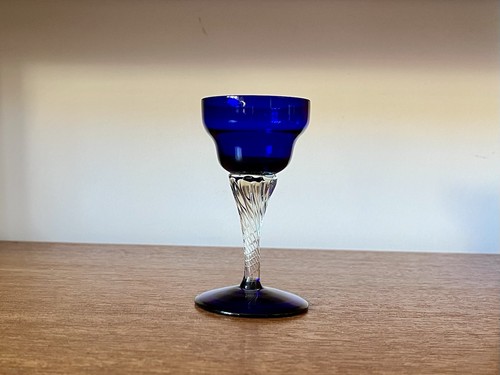 Vintage cobalt blue glass - cobalt,