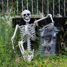 Large 90cm Skeleton Full Size Poseable Human Halloween Party Haunted House Decor