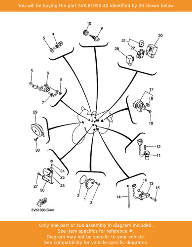 Yamaha relay assy - relay,
