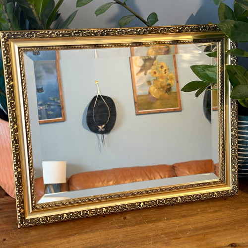 Vintage gold gilt bevelled - vintage,