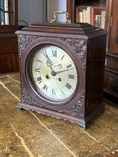 Georgian Mahogany Fusee Bracket Clock