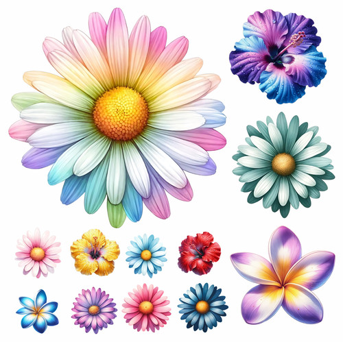 Daisy hibiscus plumeria - daisy,