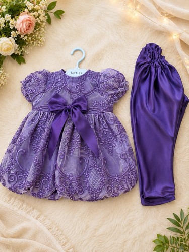 Royal purple embroidered baby - royal,