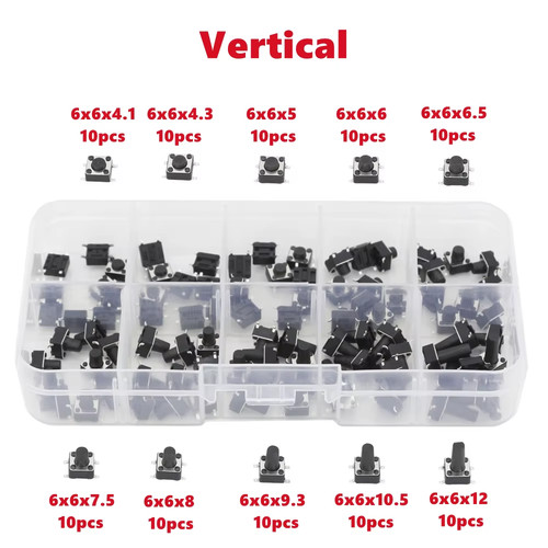 100pcs tactile switch push - tactile,