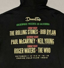Official Desert Trip Music Festival Rolling Stones Concert hoodie sweat shirt