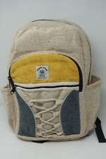 Large Organic Himalayan Hemp Cotton Ethnic Fairtrade Hippy Backpack/Laptop Bag