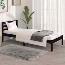 Solid Wood Pine Bed Frame Platform Bedstead Multi Colours Multi Sizes vidaXL