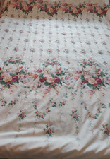 Vintage 1977 Dorma Country Diary Honeysuckle Rose Duvet Cover King 88" x 82"