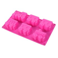  6 Cavity Silicone Baking Molds Moulds Fondant Cake Decorating Tools