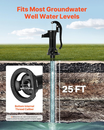 Well hand pitcher pump - hand, 25
