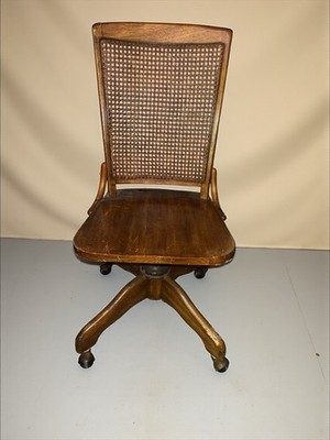 Vintage caned back - vintage, wood