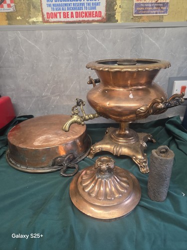 Antique copper samovar - copper,