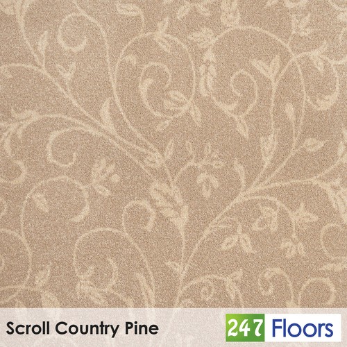 Scroll country pine patterned - pine,