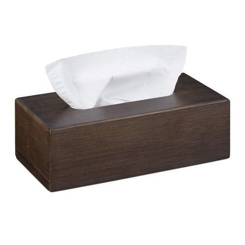 Tissue box removable - tissue, dark